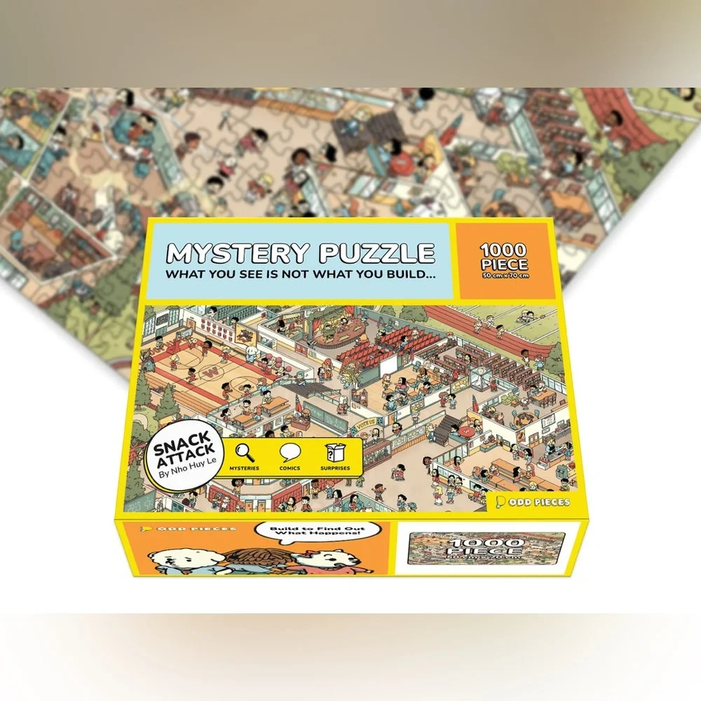 Odd Pieces Snack Attack- 1000 Piece puzzle - Picture 3 of 3